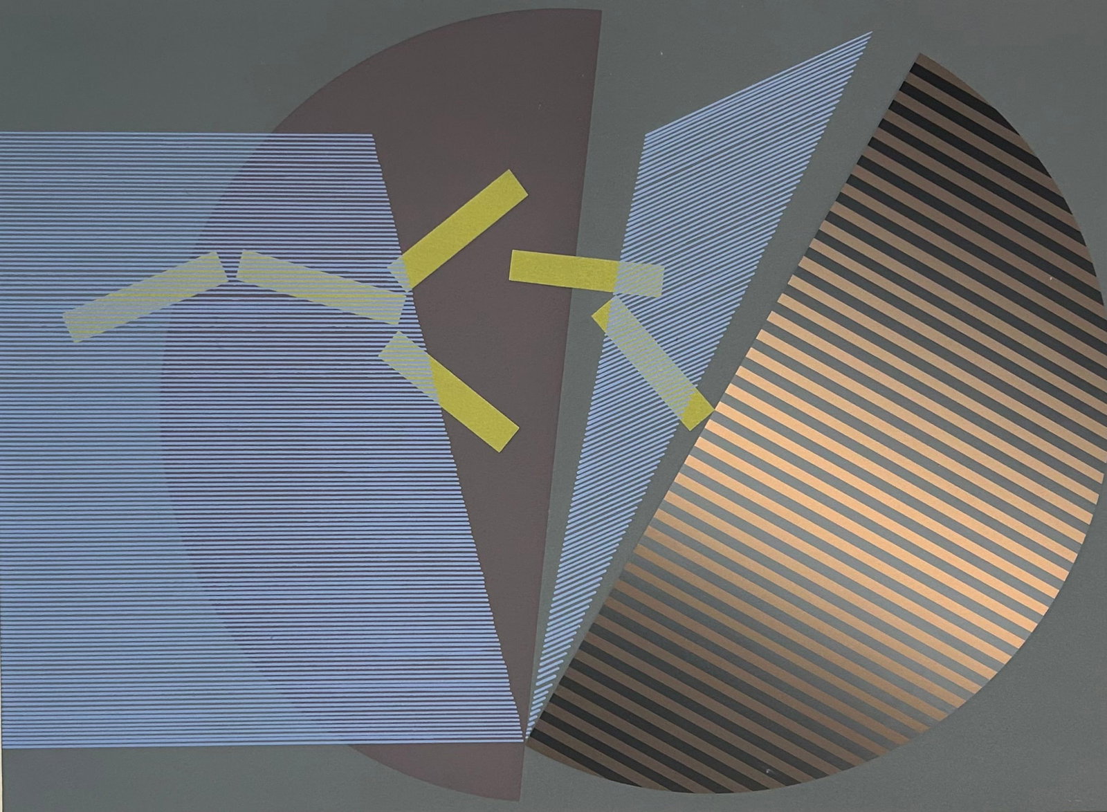 Leopoldo Torres Agüero (1924-1995 Argentinian) "Kinetic Composition II" c.1979 (1 of 10)