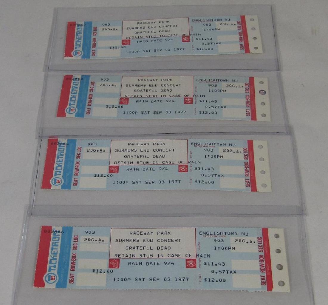Four Unused Grateful Dead Tickets (1 of 2)