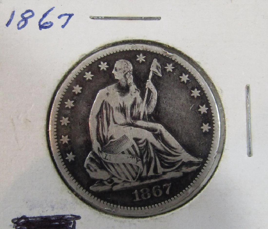 1867 Seated Half dollar (1 of 2)