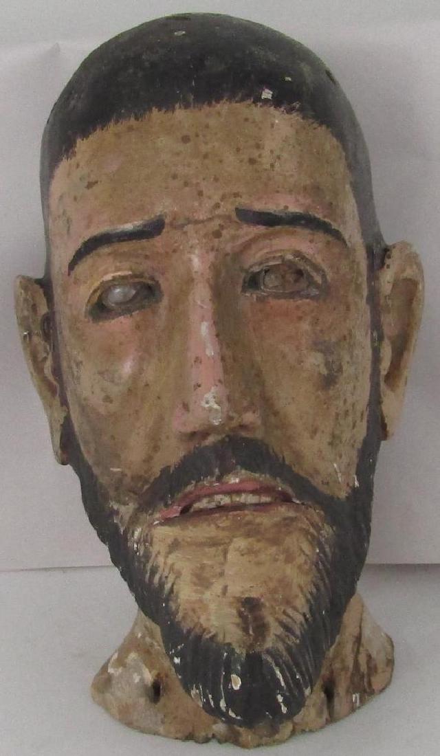 Spanish Colonial Santo Head (1 of 4)