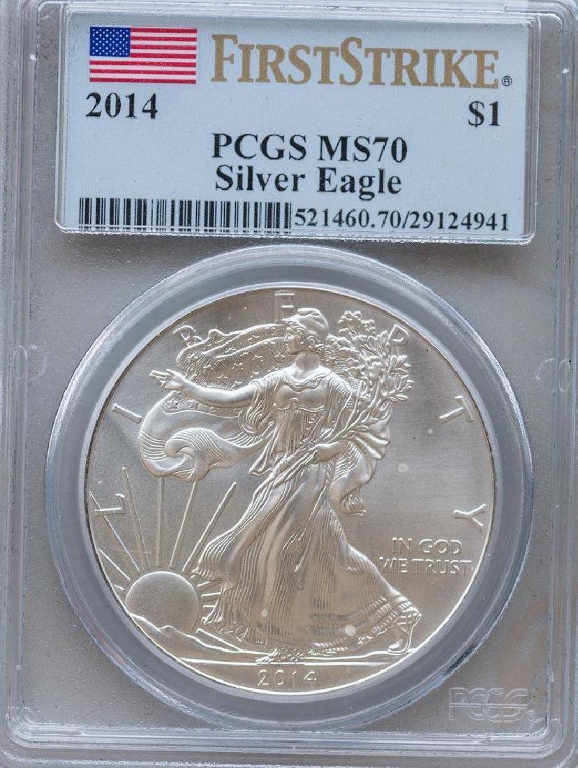 2014 Silver Eagle PCGS MS70 First Strike (1 of 2)