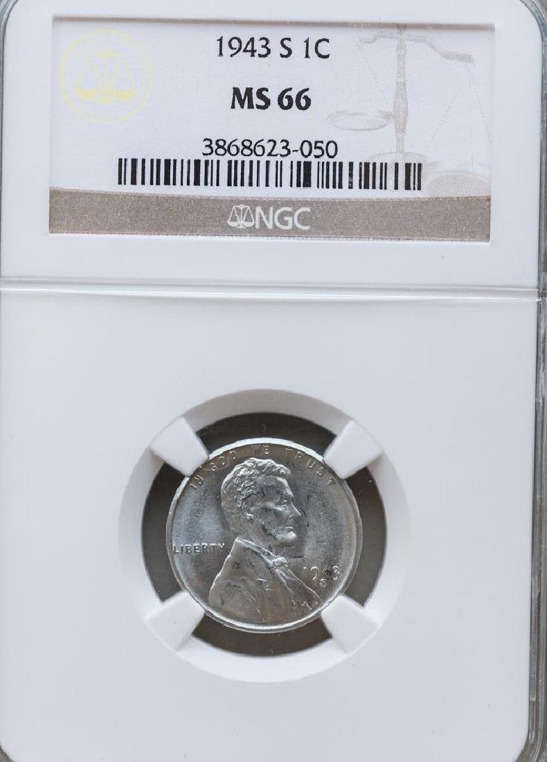 1943-S Lincoln Cent NGC MS-66 (1 of 2)