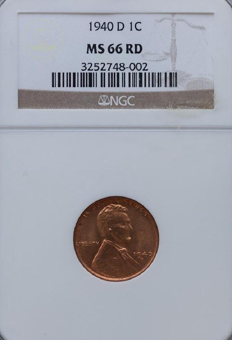 1940-D Lincoln Cent NGC MS-66RD (1 of 2)