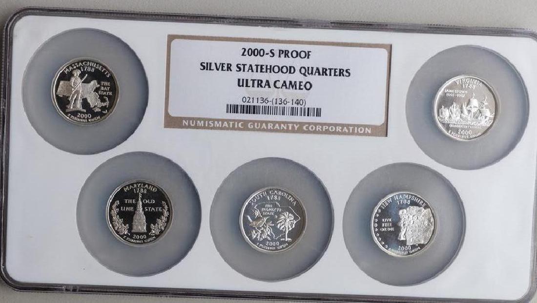 2000-S Proof Silver USA Statehood Quarters NGC U.C. (1 of 2)