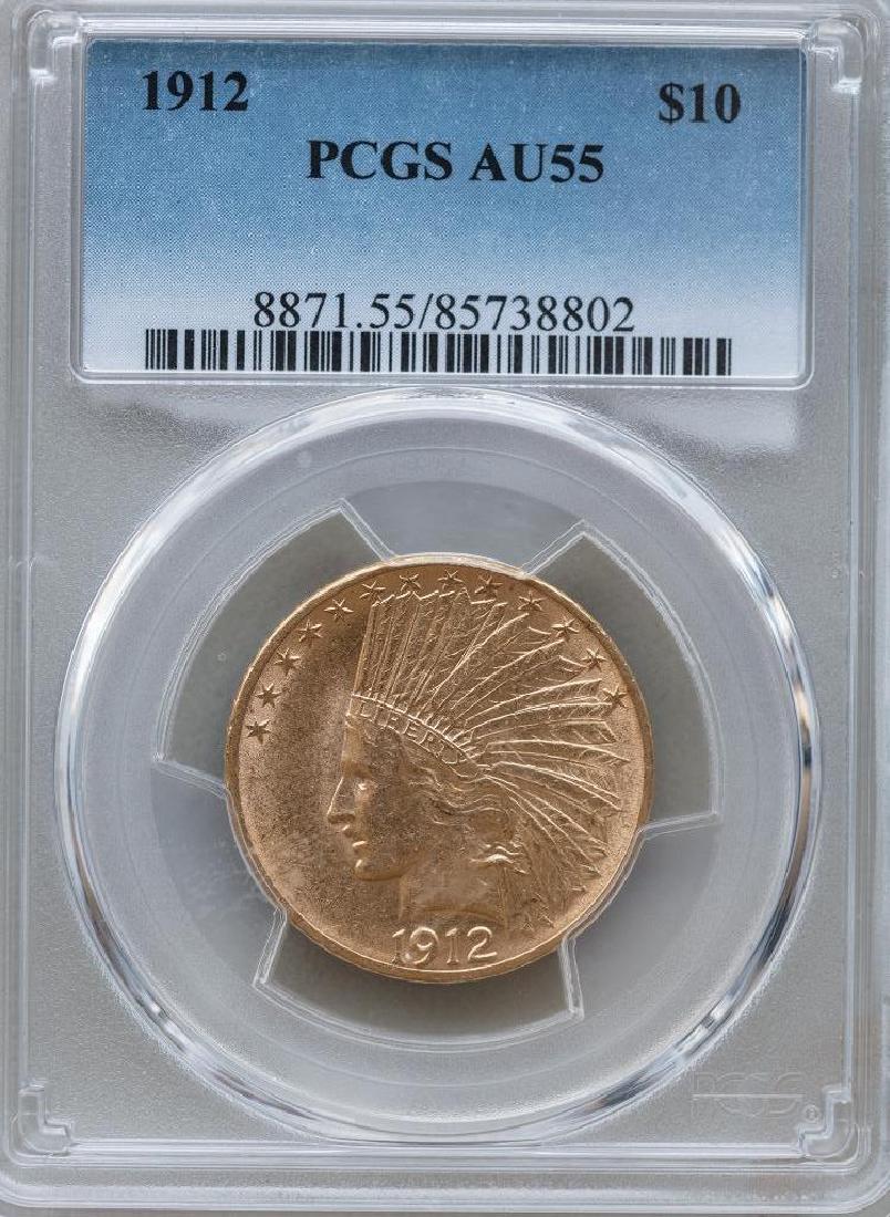 1912 $10 Gold Indian Coin PCGS AU-55 (1 of 2)