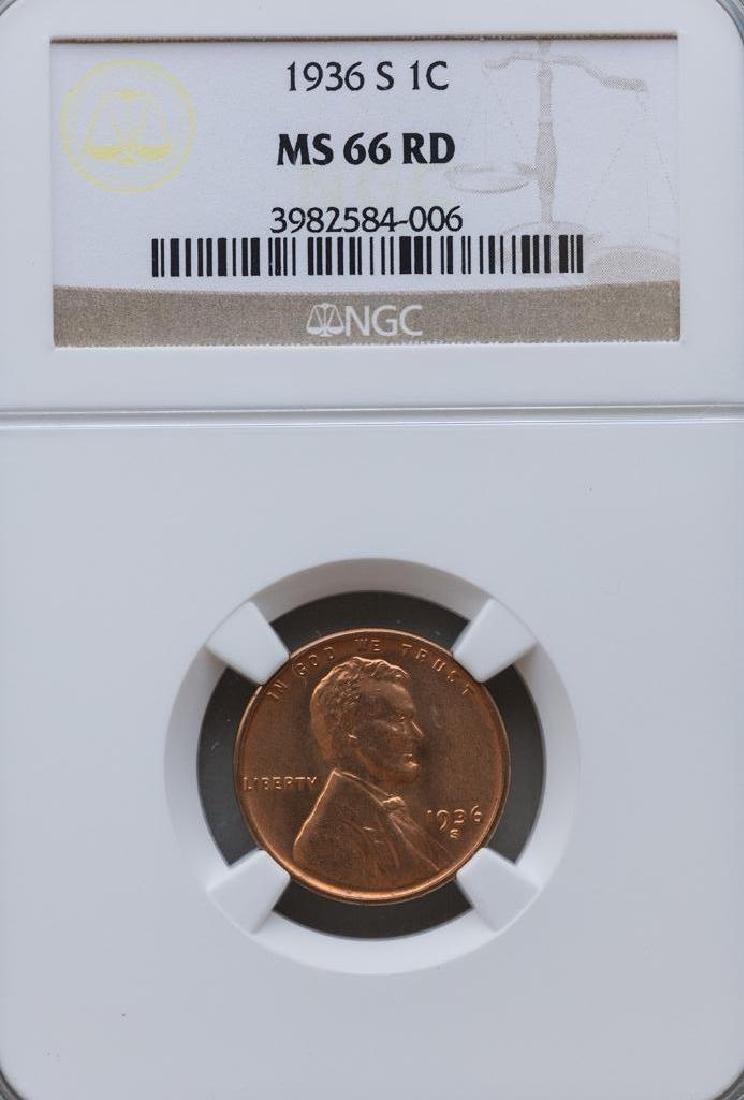1936-S Lincoln Cent NGC MS-66RD (1 of 2)