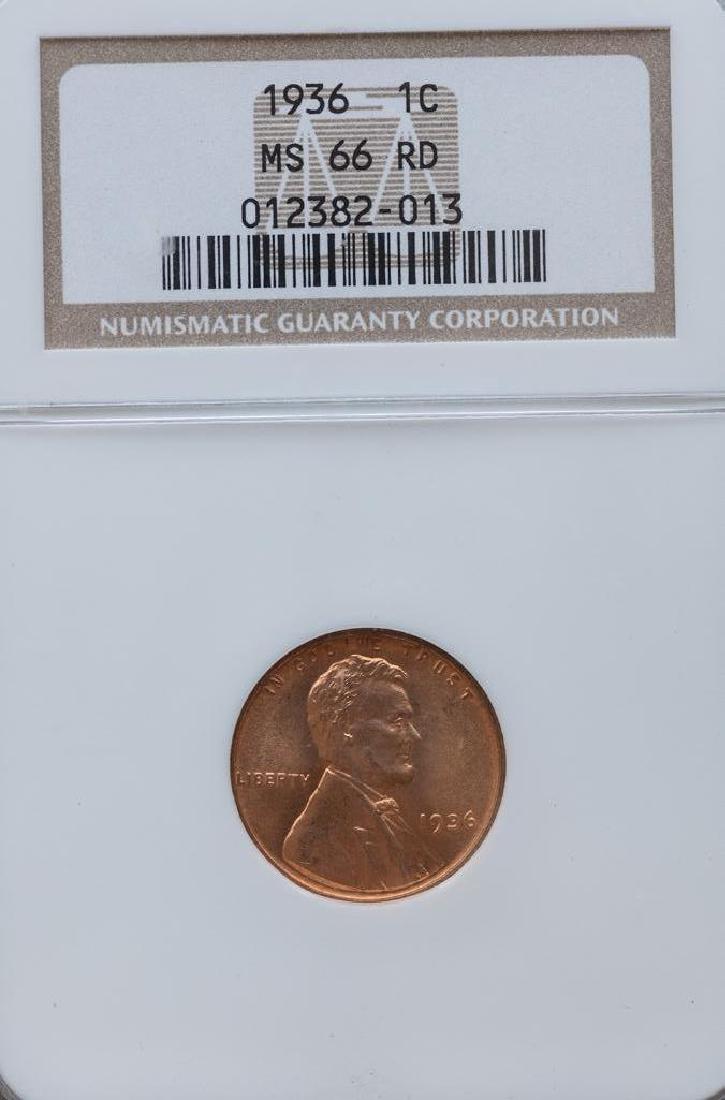 1936 Lincoln Cent NGC MS-66RD (1 of 2)