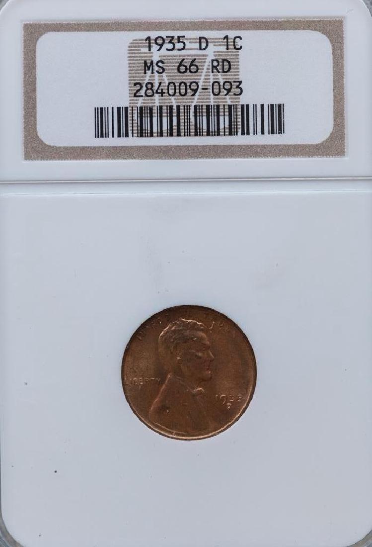 1935-D Lincoln Cent NGC MS-66RD (1 of 2)