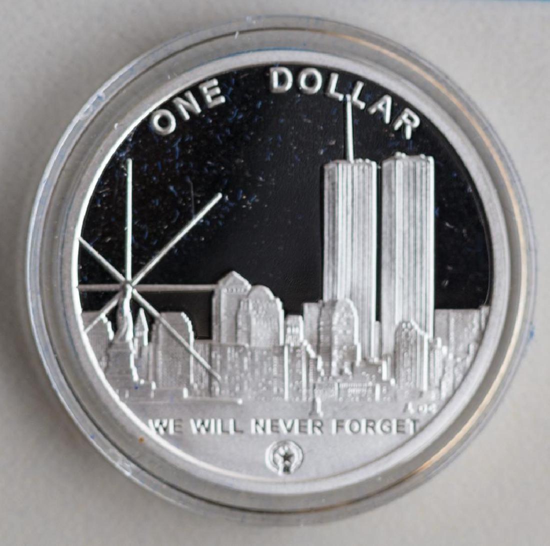 2 National Collector's WTC Recovery .999 Silver Coins (1 of 5)