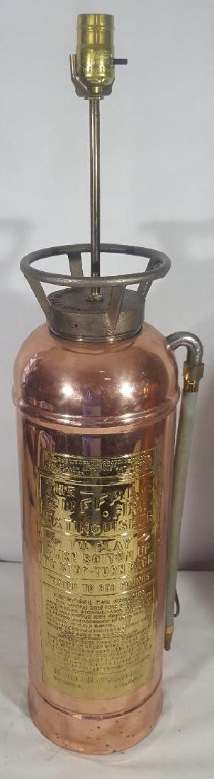 Antique Copper The Buffalo Fire Extinguisher Lamp (1 of 3)