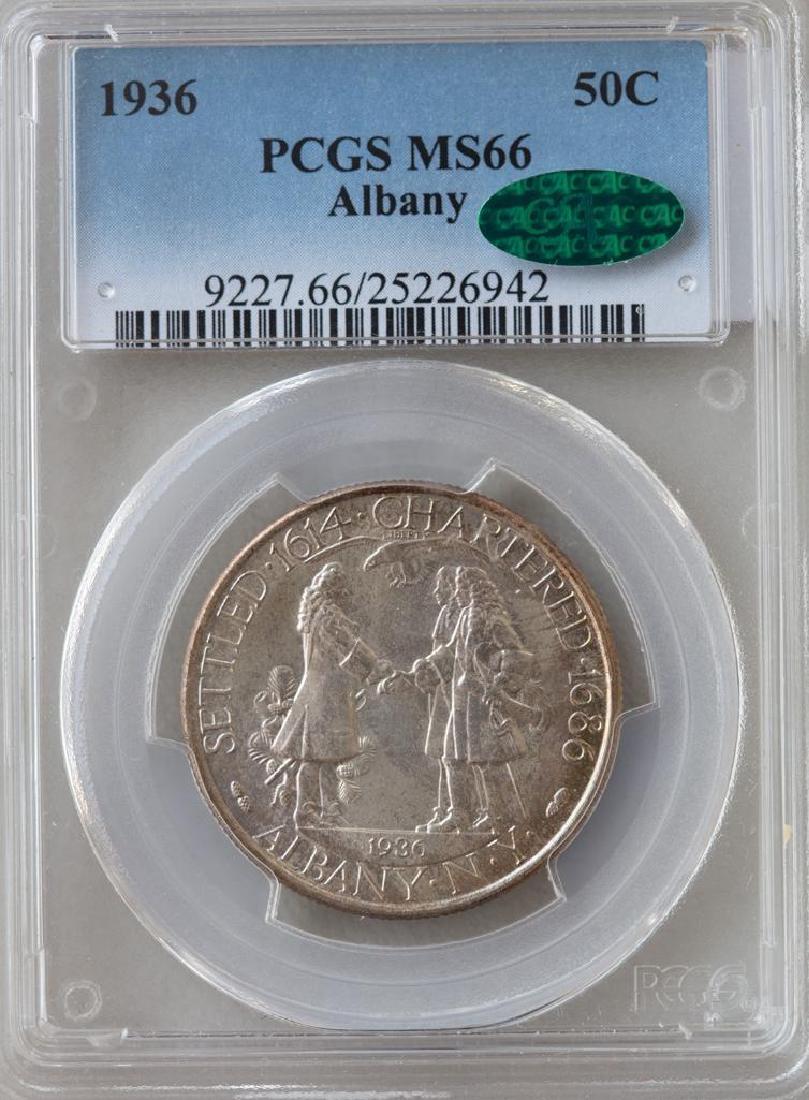 1936 Albany Commemorative Half Dollar PCGS MS66 CAC (1 of 3)