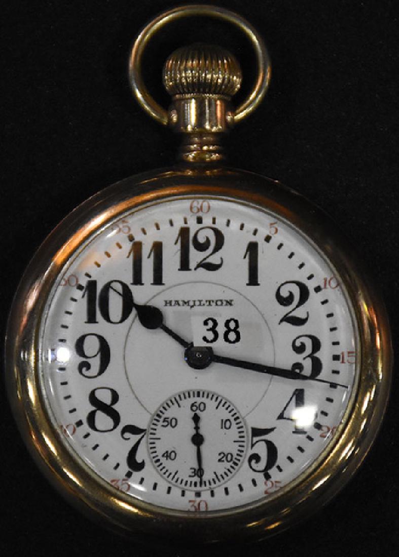 Hamilton Watch Co. 992 M2 21J Pocket Watch (1 of 2)