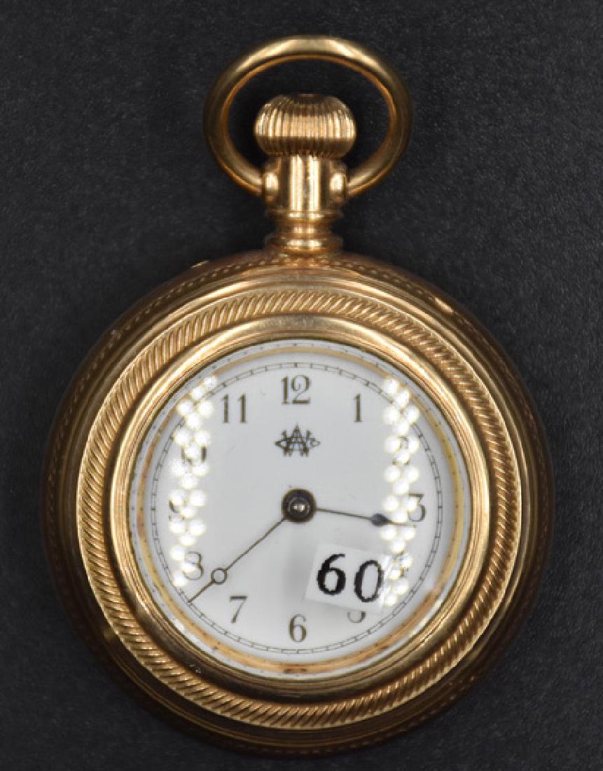 Waltham Scenic Engraved Open Face Pocket Watch: Waltham Scenic Engraved Open Face Pocket Watch. Condition reports are provided upon request.