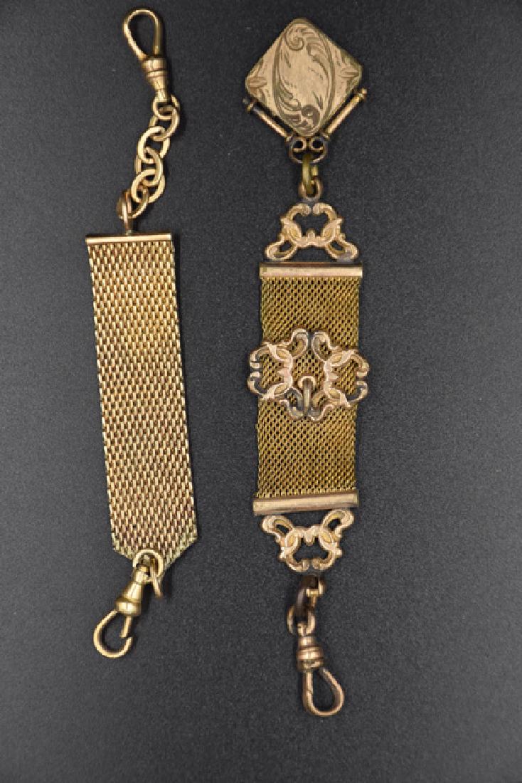 2 Gold Filled Chatelaine Style Mesh Watch Chain (1 of 1)