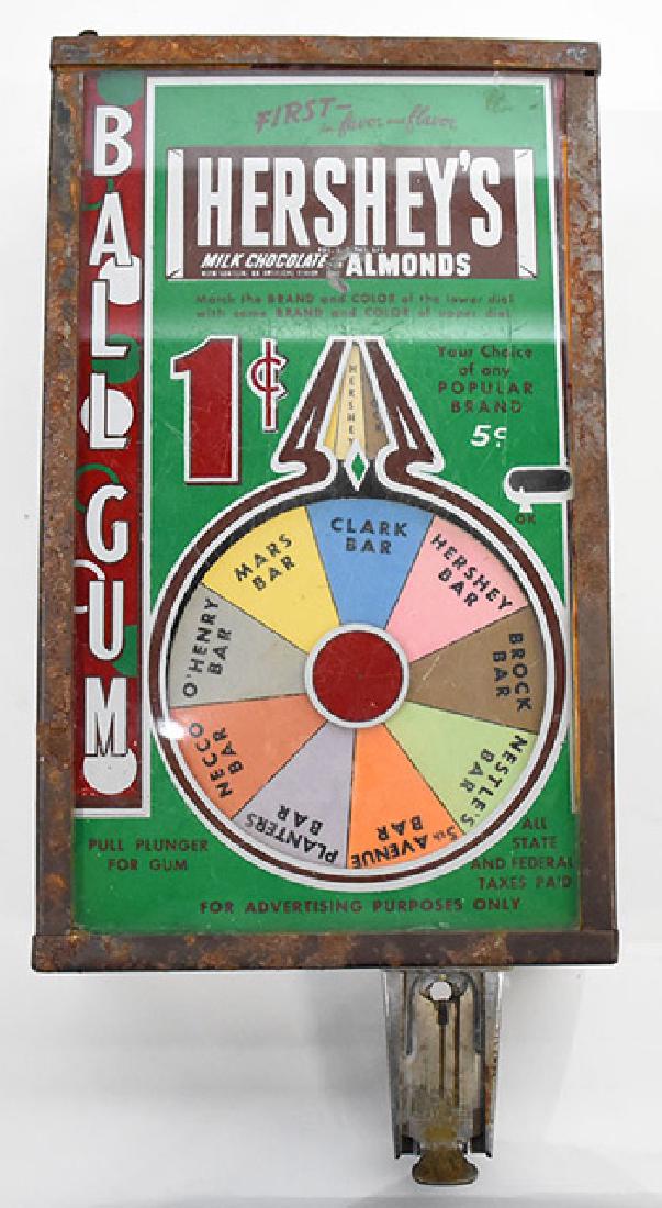 Hershey 1 cent ball gum machine (1 of 1)