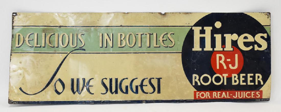 Hires root beer tin  sign (1 of 2)