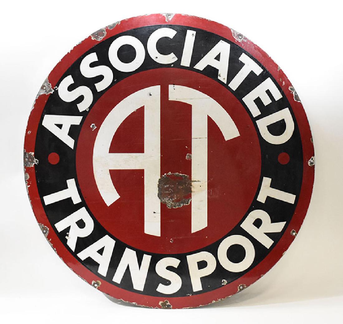 Associated transport porcelain sign (1 of 2)
