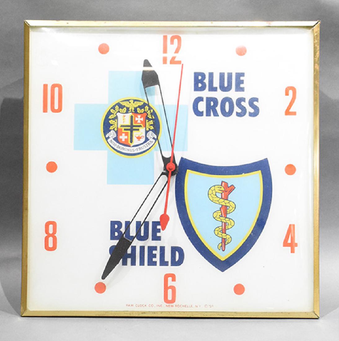 Blue Cross Blue Shield Advertising Bubble Clock (1 of 1)