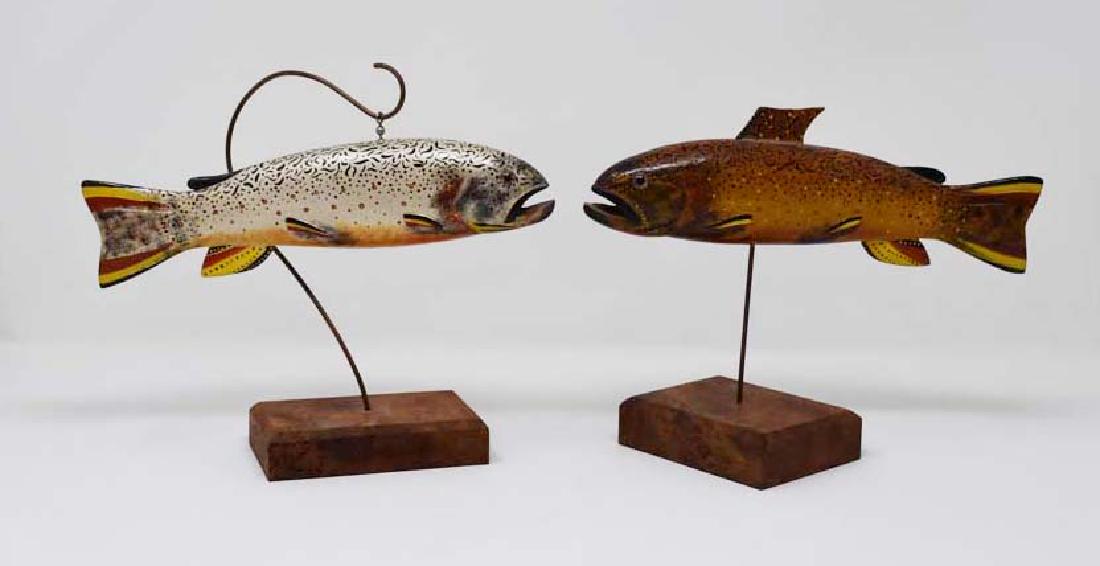 2 wooden fish decoys (1 of 1)