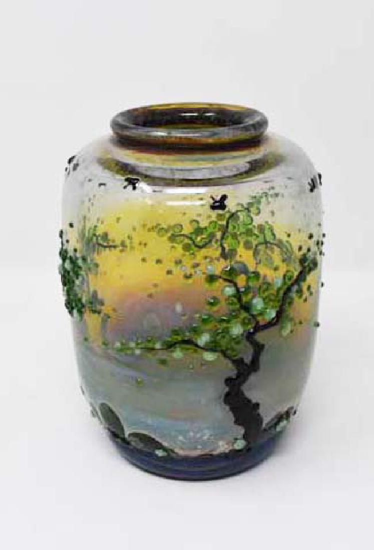 Art glass vase sign John Nygren (1 of 2)