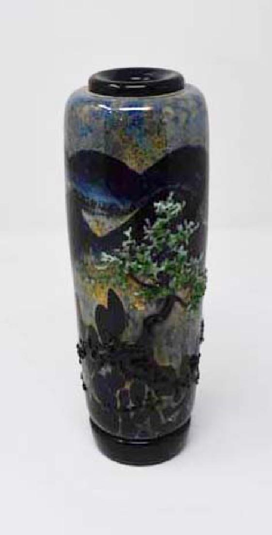 Signed John Nygren art glass vase (1 of 2)