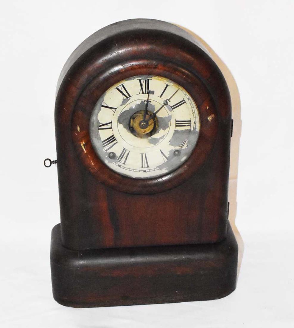 1800's Rosewood Victorian Seth Thomas Clock: 1800's Rosewood Victorian Seth Thomas Clock measures 15".Packaging, Insurance, Handling, Shipping is done in house and is 30.00 for this item in the continental U.S. Or you are welcome to pick up in p