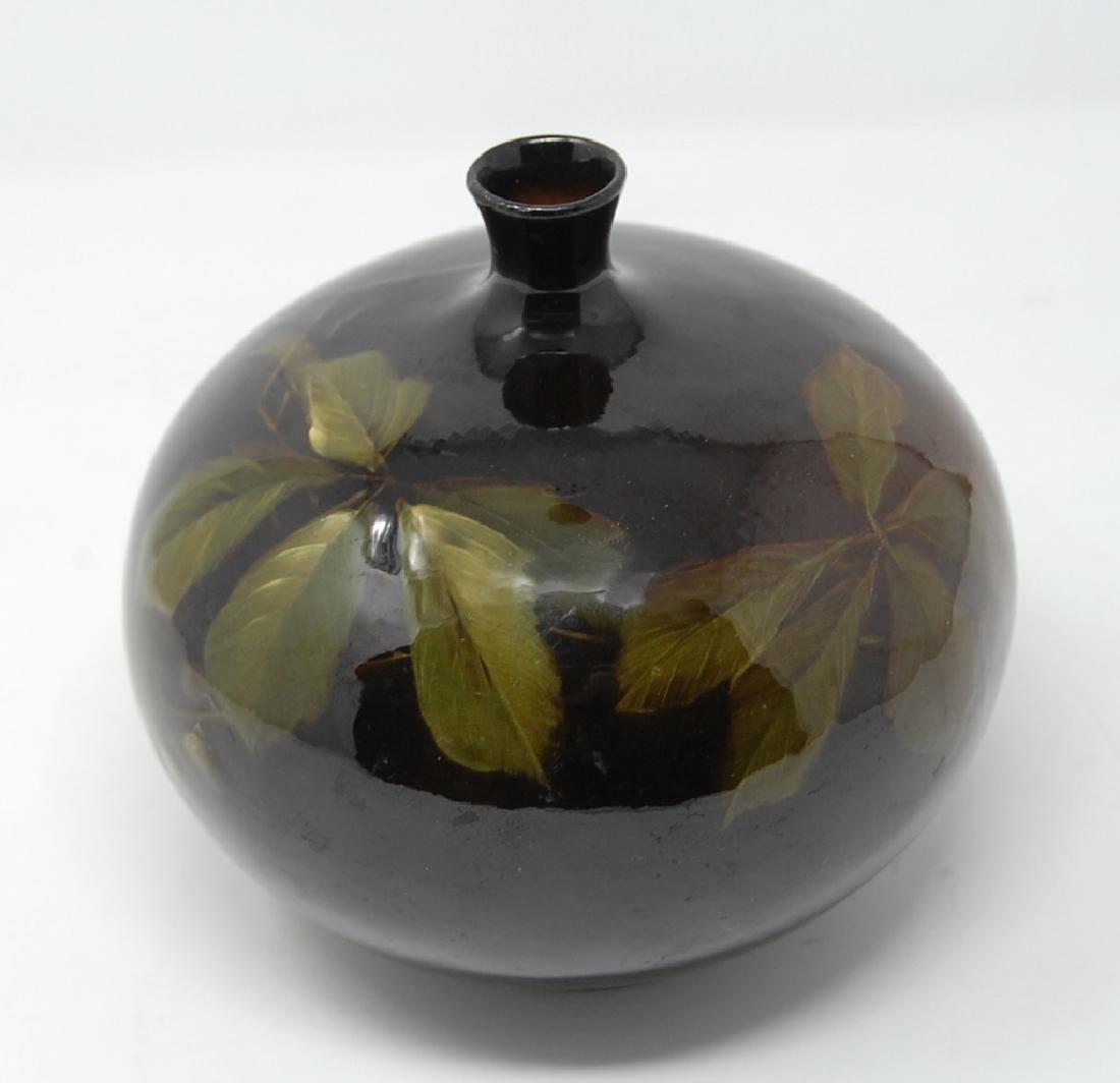 Weller Louwelsa Art Pottery Vase With Grapes: Weller Louwelsa Art Pottery Vase W/ Grapes. Packaging, Insurance, Handling And Shipping Are Done In House And Is 45.00 For This Item In The Continental U.S. Or You Are Welcome To Pick Up In Person Or 