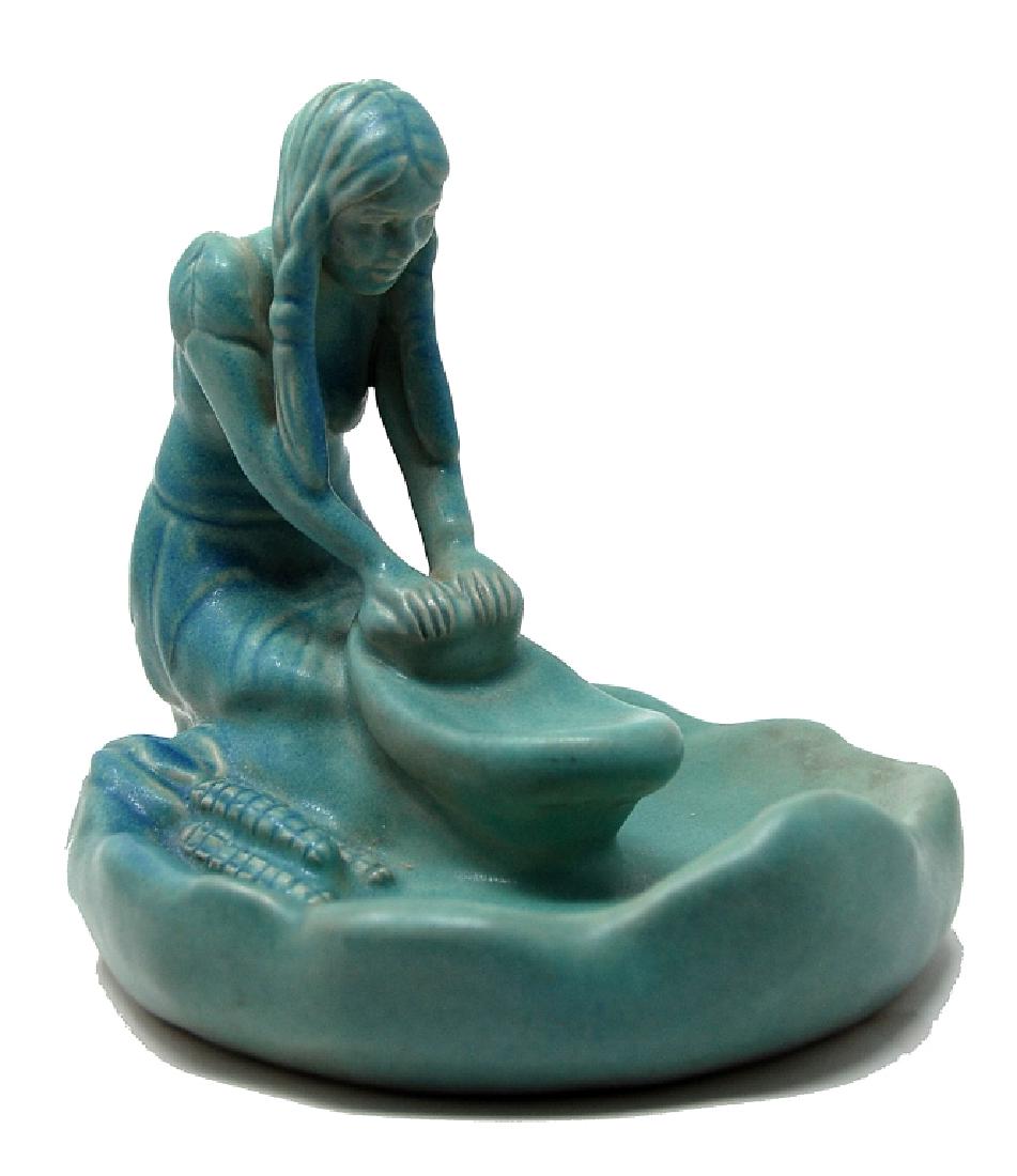 Van Briggle Kneeling Indian Maiden (1 of 3)