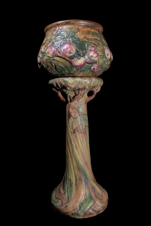 Weller Jardinière Pedestal Baldin Apple (1 of 4)