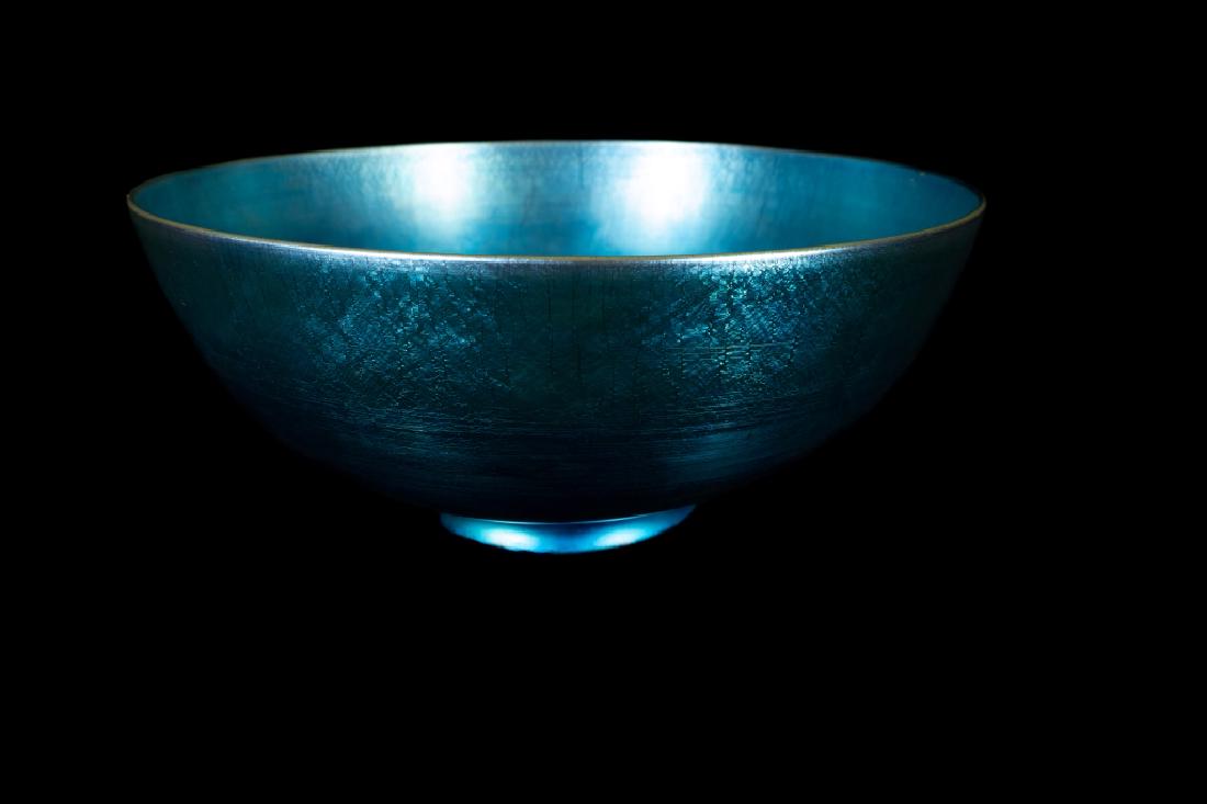 Steuben Blue Aurene Bowl No. 2852 (1 of 2)