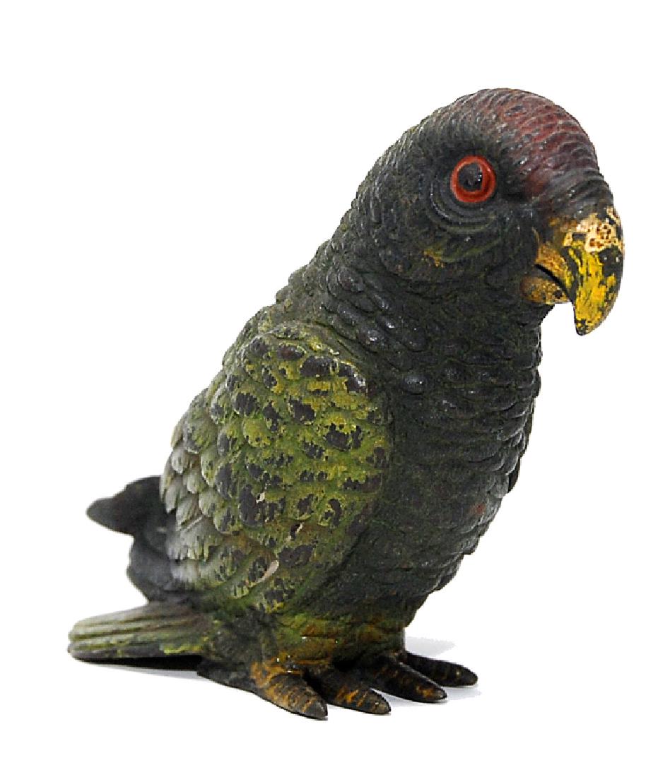 Cold Painted Vienna Bronze Parrot (1 of 4)