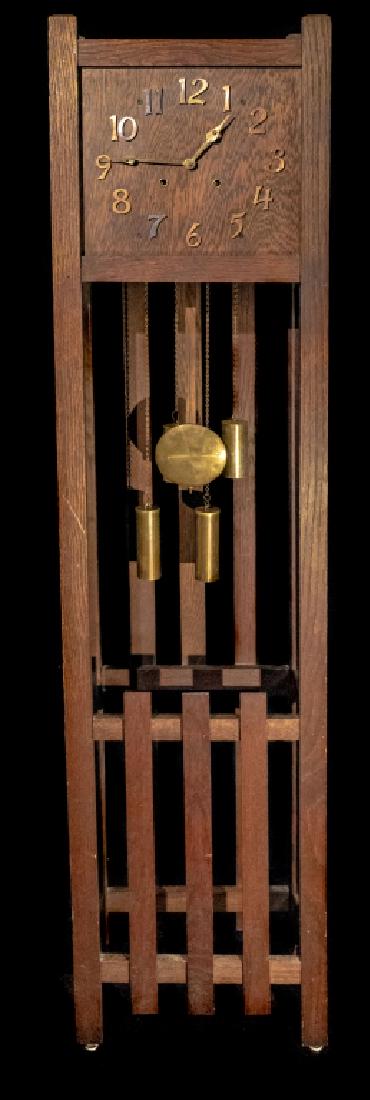 Mission Oak Grandfather Clock (1 of 1)