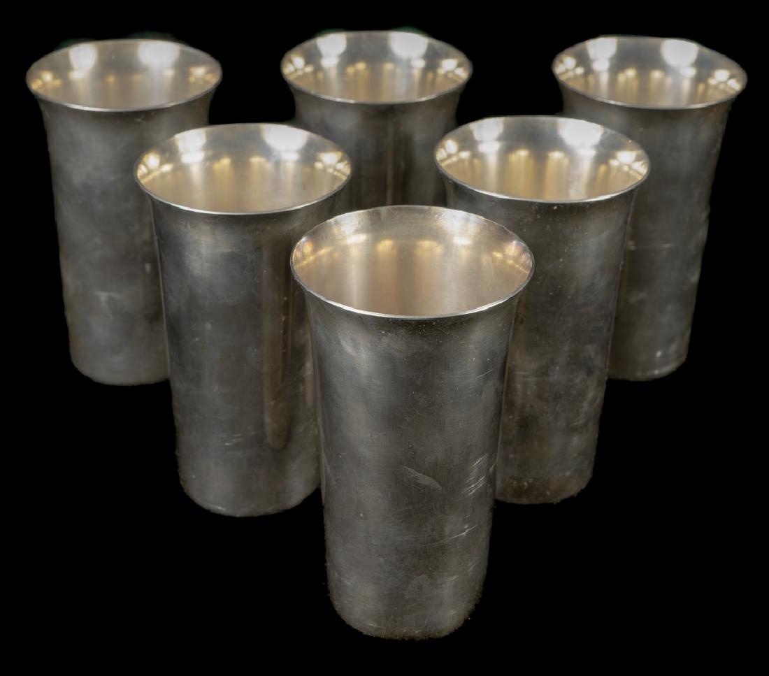 6 Manchester Sterling Silver High Ball Tumblers (1 of 2)