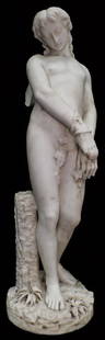 Antique Italian Marble Statue Woodland Nymph Dante Zoi: Marble Statue. Packaging, Insurance, Handling And Shipping Are Done In House And Is 865.00 For This Item In The Continental U.S. Or You Are Welcome To Pick Up In Person Or Make Your Own Shipping Arran