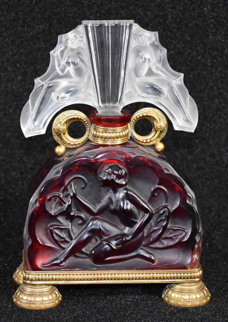 Heinrich Hoffman Czech Art Deco Perfume Bottle Nude: Heinrich Hoffman Czech Art Deco Perfume Bottle Nude Nymph Fairy. Packaging, Insurance, Handling And Shipping Are Done In House And Is 85.00 For This Item In The Continental U.S. Or You Are Welcome To