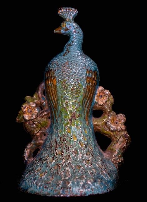 Art Nouveau Cast Iron Peacock Doorstop (1 of 5)