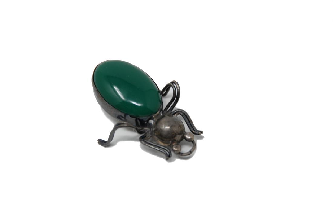 Mexican Sterling Beatle Pin (1 of 3)