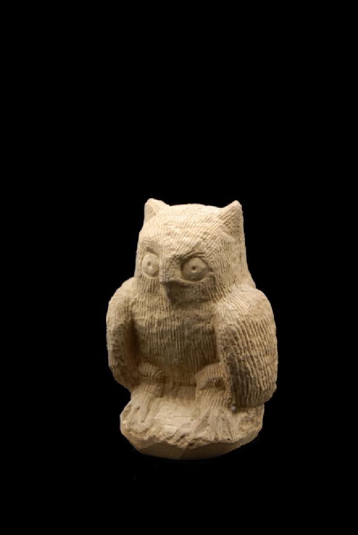 Ernest Popeye Reed Folk Art Owl Sculpture (1 of 4)