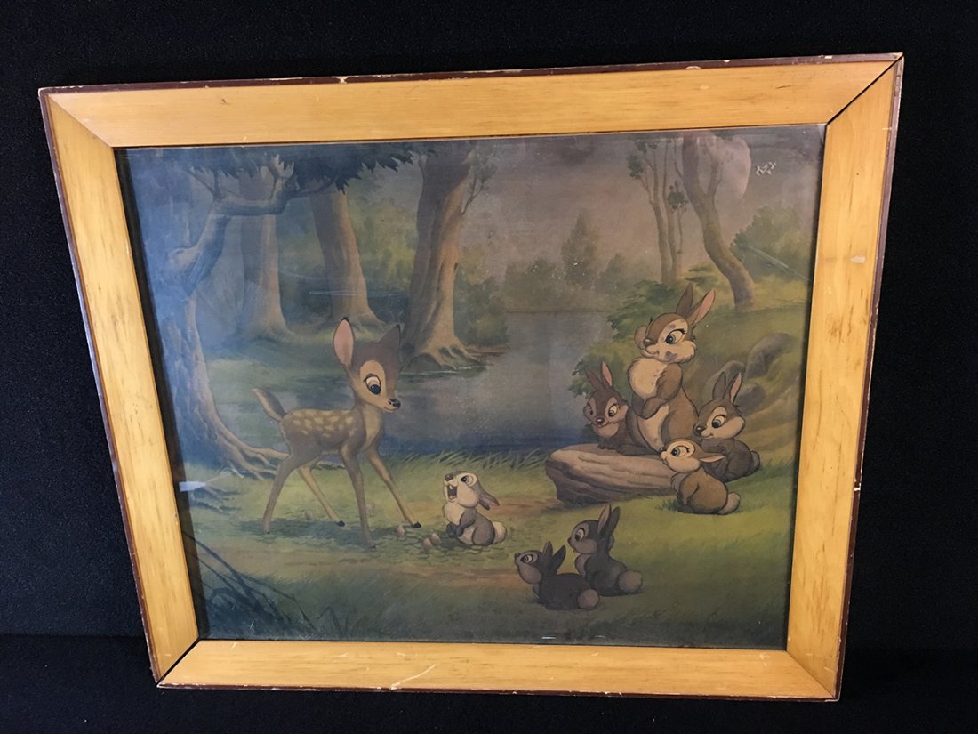 Forest Secrets Disney Bambi Lithograph Poster (1 of 1)