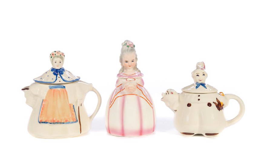 3 Figural Nursery Rhyme Teapots