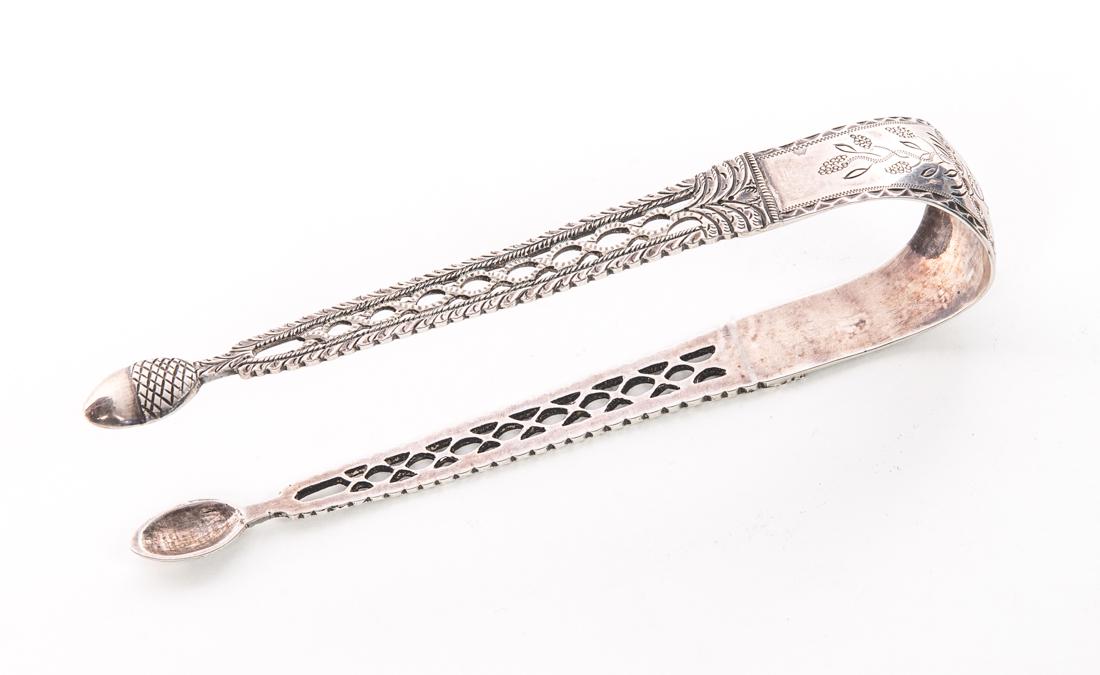 Rare J Myers 1785-1804 Coin Silver Sugar Tongs: Measures 6.5" tall. Good original condition. Please Email or call for a detailed condition report. The absence of a condition statement does not imply that the lot is in perfect condition or completel