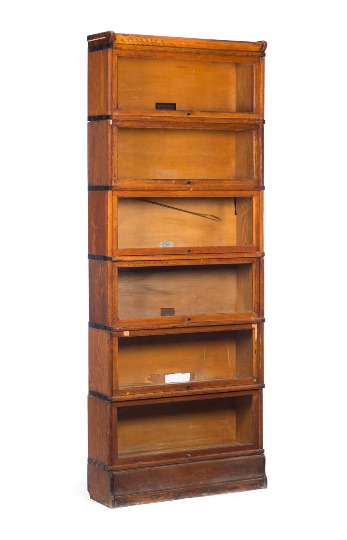 6 Section Globe Wernicke Oak Barrister Bookcase Nov 09 2019