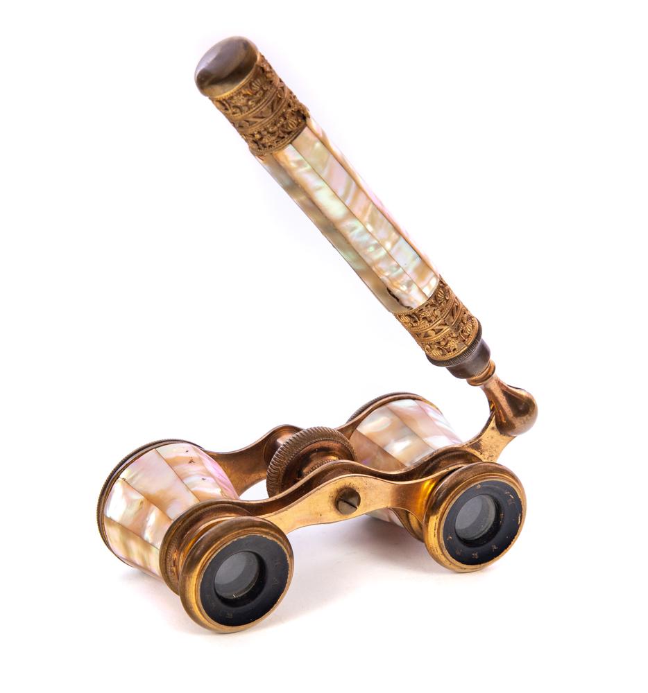 Mother Pearl Opera Glasses with handle Apr 18, 2020 Ross Auction