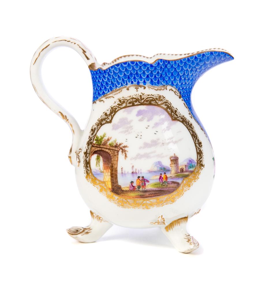 Meissen Pitcher Sail boats and harbor scene: Meissen Pitcher Sail boats and harbor scene