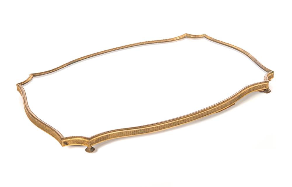French Gold Gilded Bronze Mirror Plateau (1 of 3)