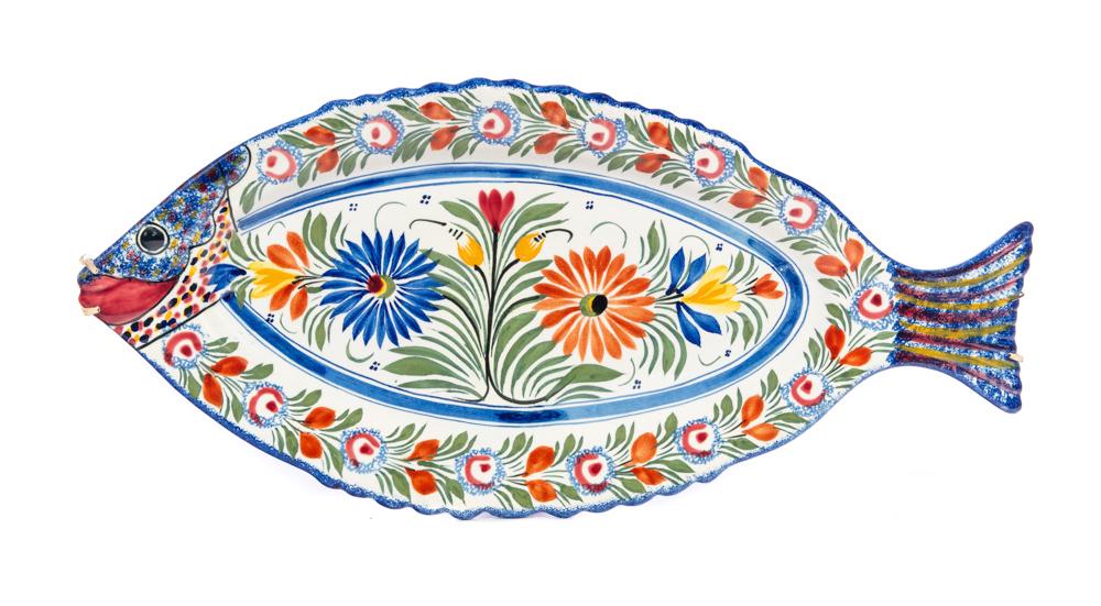Henriot Quimper Fish Dish Platter (1 of 3)