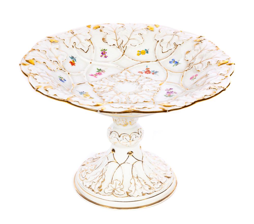 Hand painted Porcelain Meissen Compote (1 of 4)