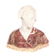 Italian marble bust of woman