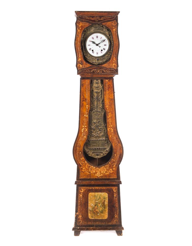 For Auction Early 1800's French Morbier Grandfather Clock (0523) on