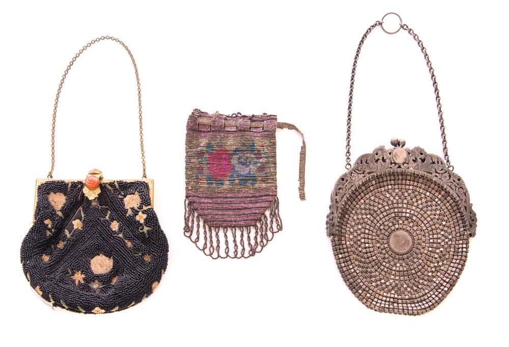 3 Victorian Mesh and Beaded Purses (1 of 3)